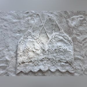 Free People Mariana Bralette in White Size XS